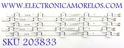 KIT DE LED'S PARA TV LG ((5 PIEZAS)) / NUMERO DE PARTE EAV65036501 / SSC_Y21 SLIM TRIDENT 43UP80_S / SSC_Y21 SLIM TRIDENT 43UP80_LGD_PTN0.6_REV00_210209 / PANEL NC430TQG-AAKH3 / LC430DQC / MODELOS 43UQ7590PUB / 43UQ8000PSB / 43UP7670PUC / 43UP8000PUA